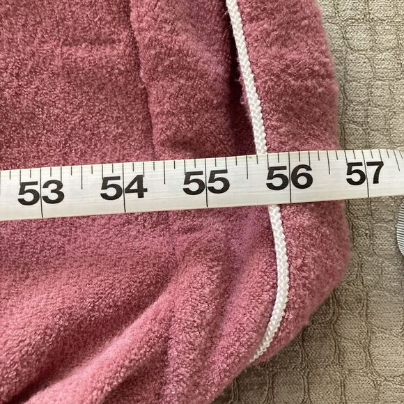 Vintage LL Bean Plush Robe w/ Belt & Pockets Womens Medium Pink - Picture 7 of 7